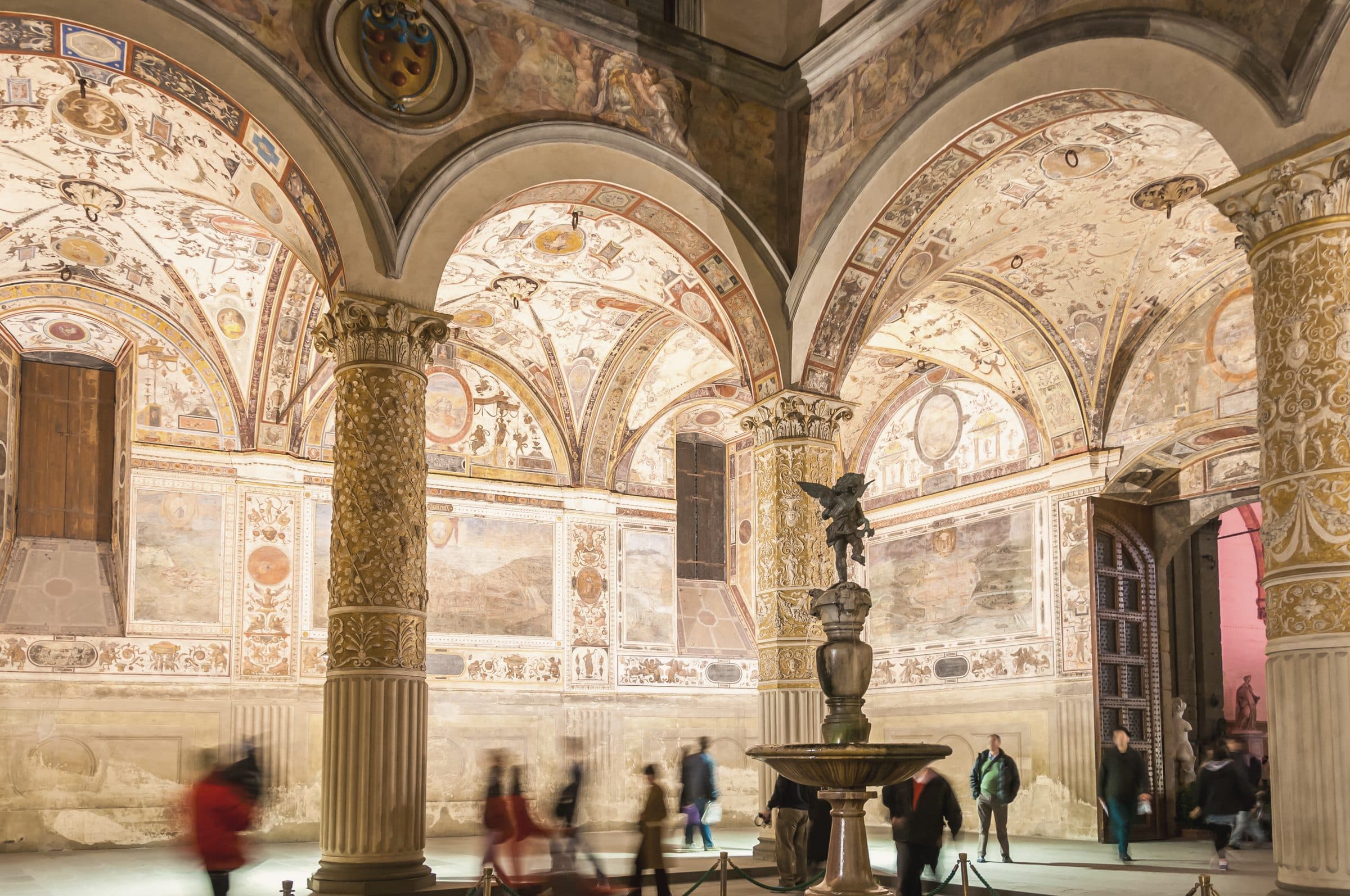 The courtyard of the Palazzo Vecchio, Florence